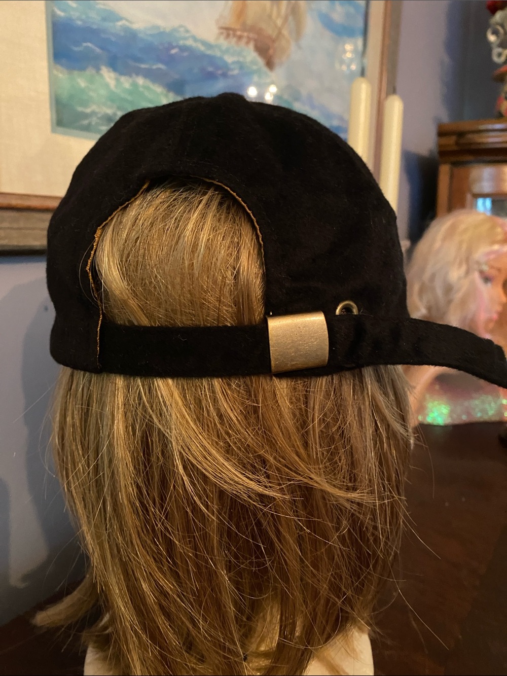 Saks Fifth Avenue Folio Black cashmere Adjustable Hat - Picture 4 of 8